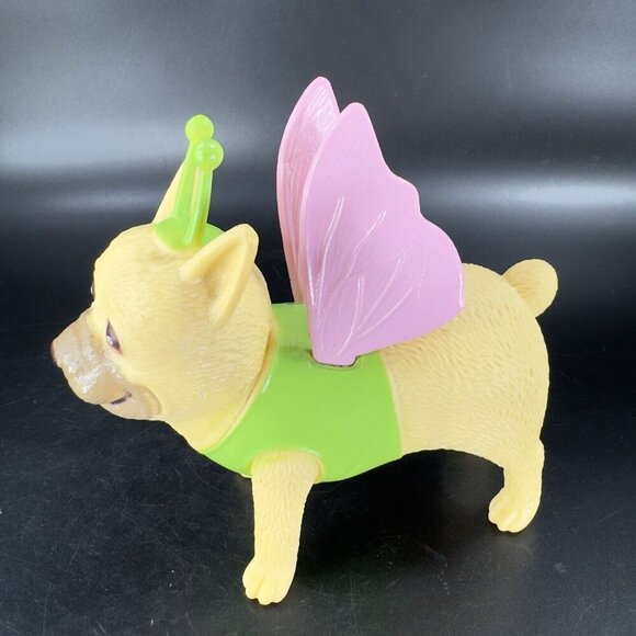 Ankyo Development Party Puppy Dog In Butterfly Costume Figurine Decor Plastic - Picture 14 of 14